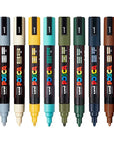 מארז 8 טושי פוסקה PC-5M POSCA EARTH יוניבול