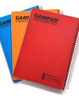 מחברת ספירל פוליו 5 נושאים שורה CAMPUS פורמט פוליו