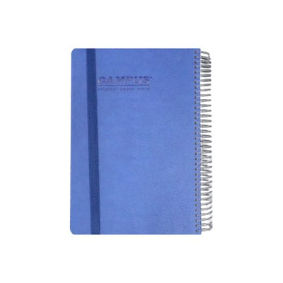 מחברת ספירל כריכה קשה B5 משובצת עם גומיה CAMPUS
