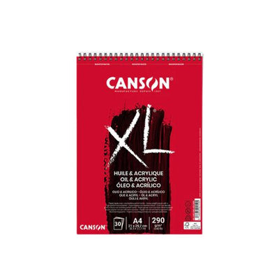 בלוק נייר אקוורל Canson XL 290 גרם בכריכת ספירלה - A3/A4/A5