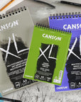 בלוק נייר אקוורל Canson XL 90 גרם בכריכת ספירלה - A3/A4/A5